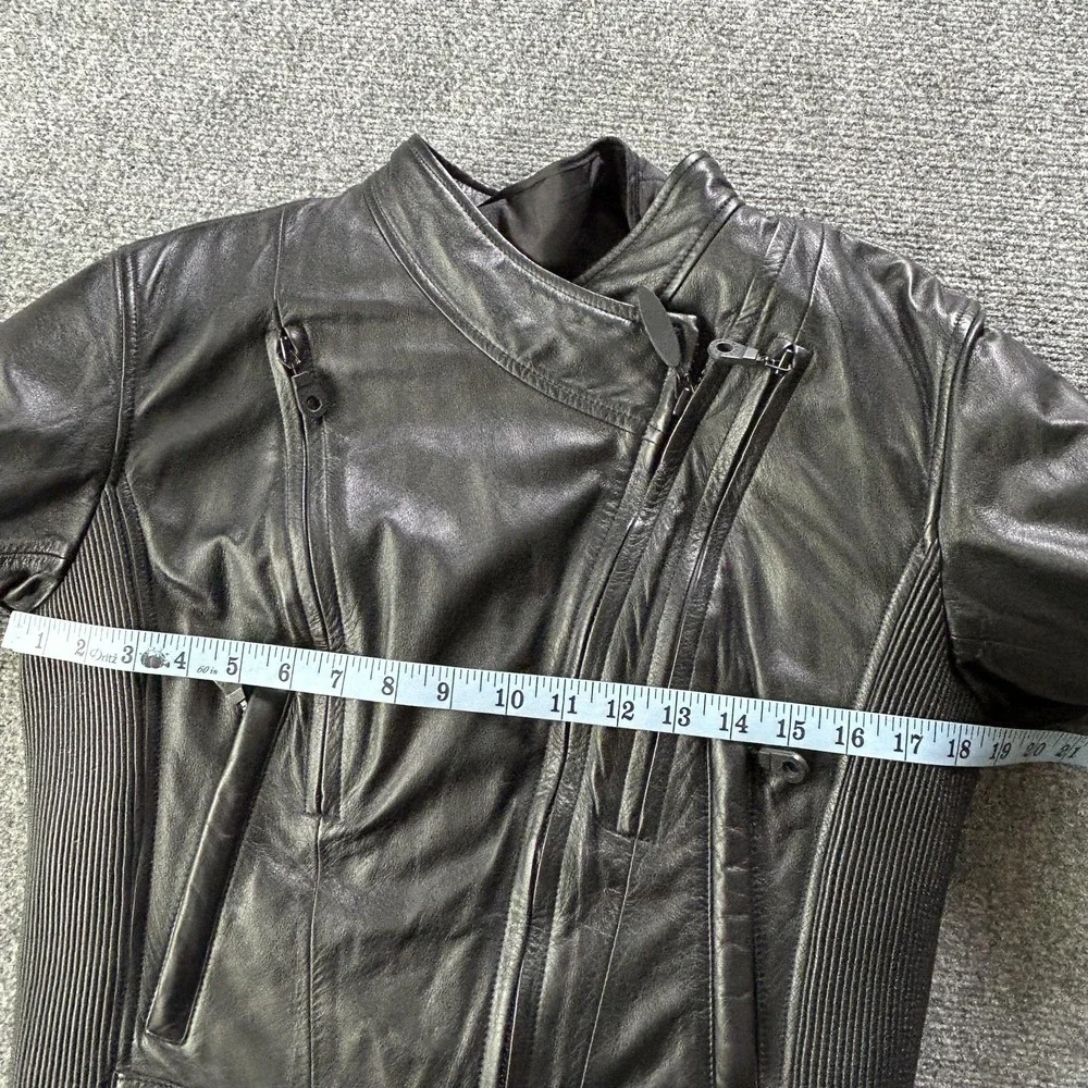 Harley Davidson FXRG Jacket Womens Medium Black Leather Motorcycle Armored‎